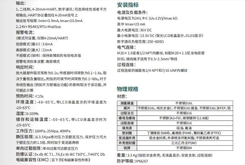海康微影差壓變送器HM-PS00-ABC參數(shù)